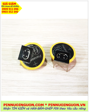 Panasonic CR2032/GUFN (3 chấu hàn đứng), Pin CMOS Panasonic CR2032/GUFN chính hãng